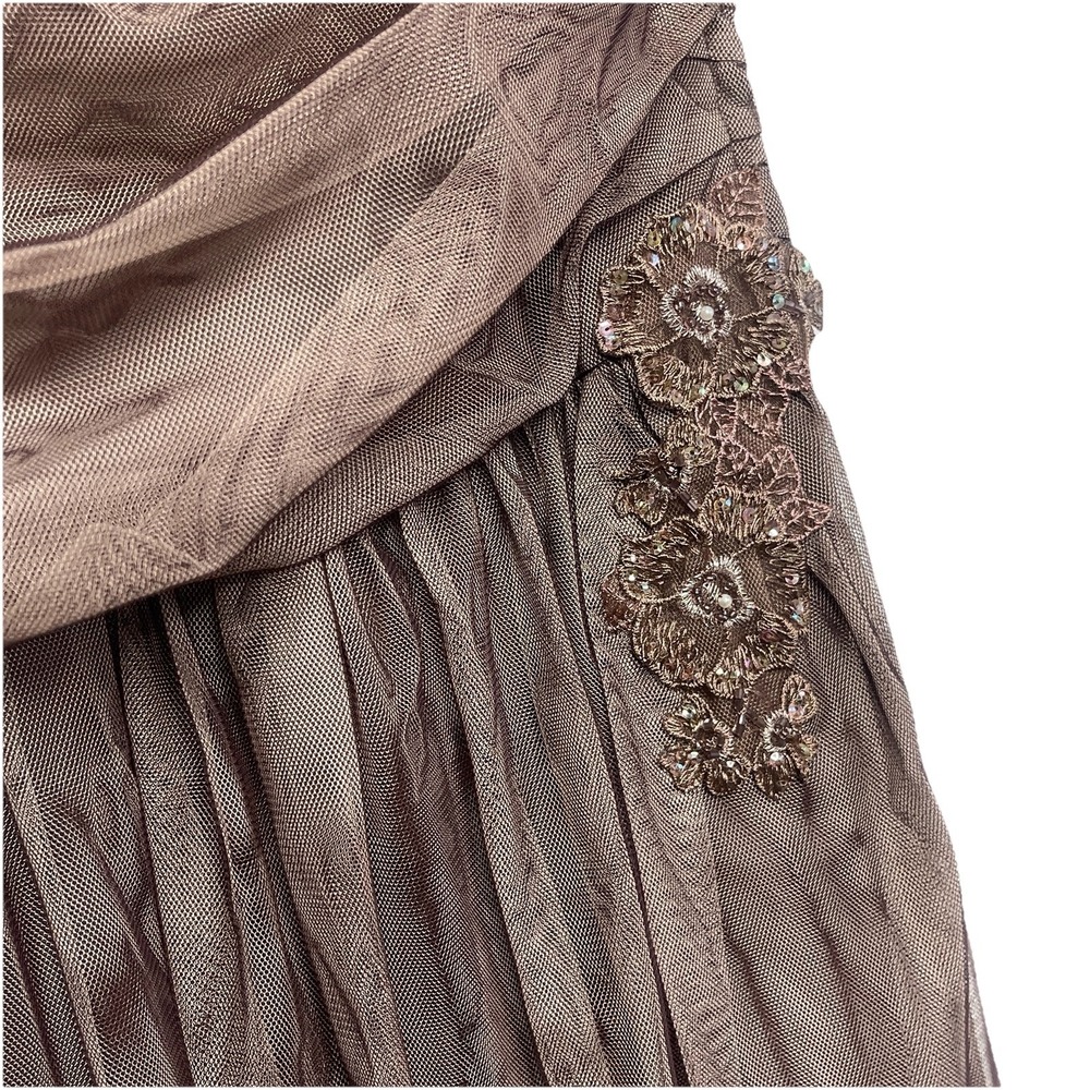 Vtg Torrid Brown Tulle Fit and Flare Dress‎ Size 14 - Picture 5 of 16